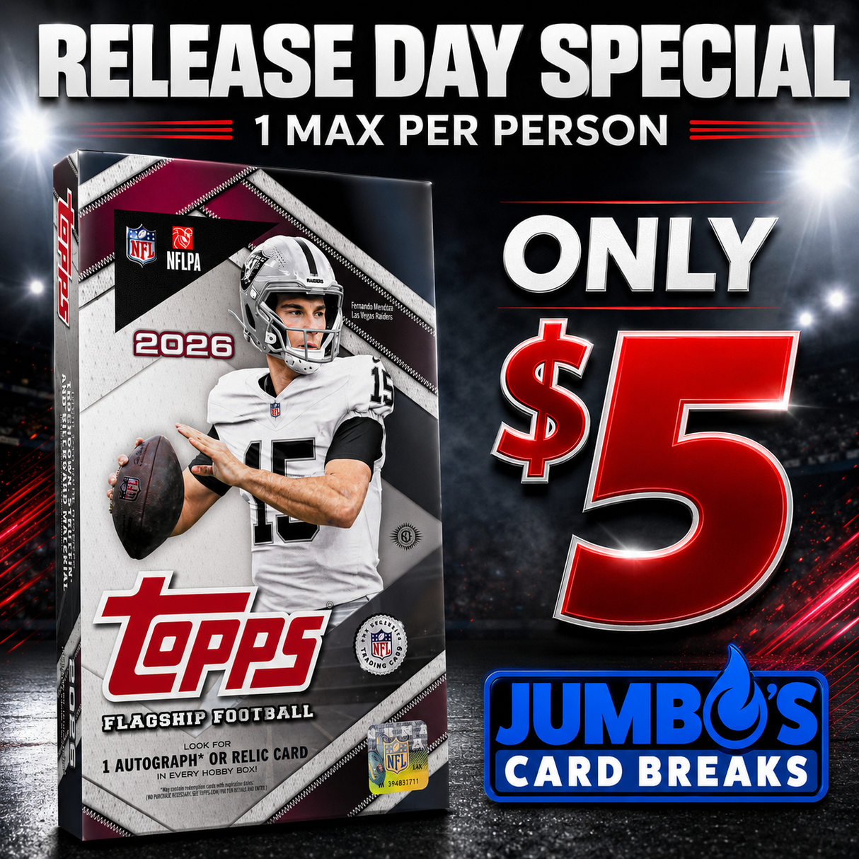 ⭐RELEASE DAY SPECIAL! BREAK #11961 - 2026 Topps Flagship Hobby (Random Team) *** 1 Max Per Person