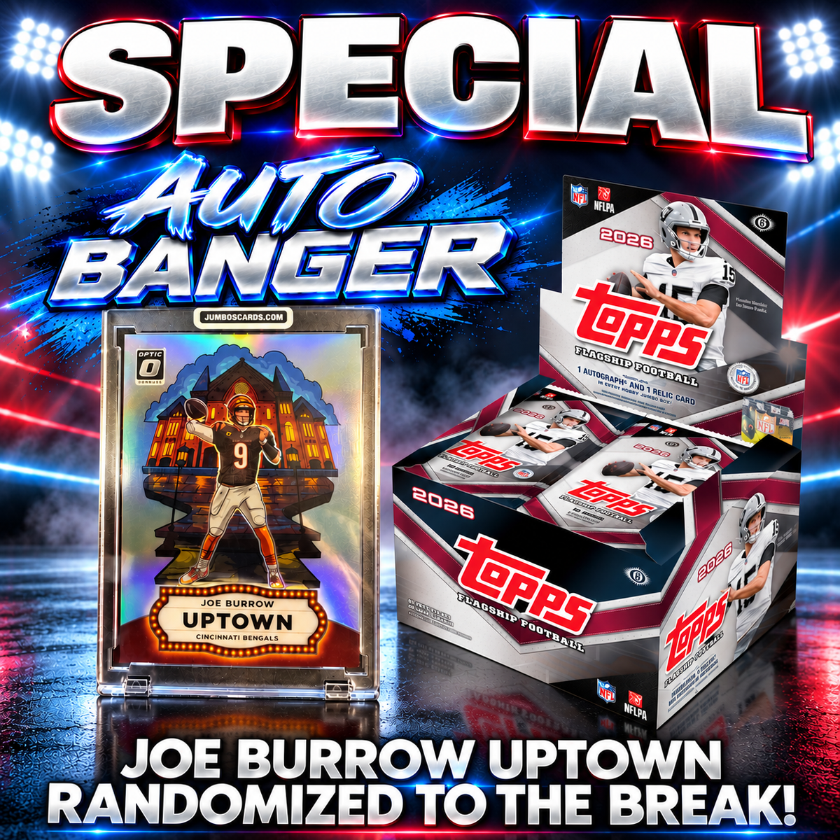 ⭐SPECIAL! BREAK #12188 - 2026 Topps Flagship Jumbo 2 Box (Random Team) *** Only $25 with any $60+ Order