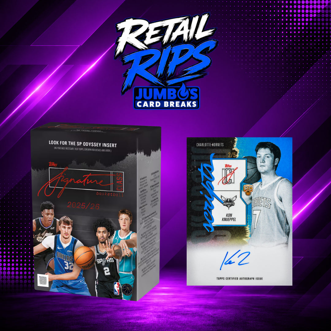 π RETAIL RIPS! BREAK #11584 - 2025/26 Topps Signature Class Blaster 20 Box Half Case (Random Team)
