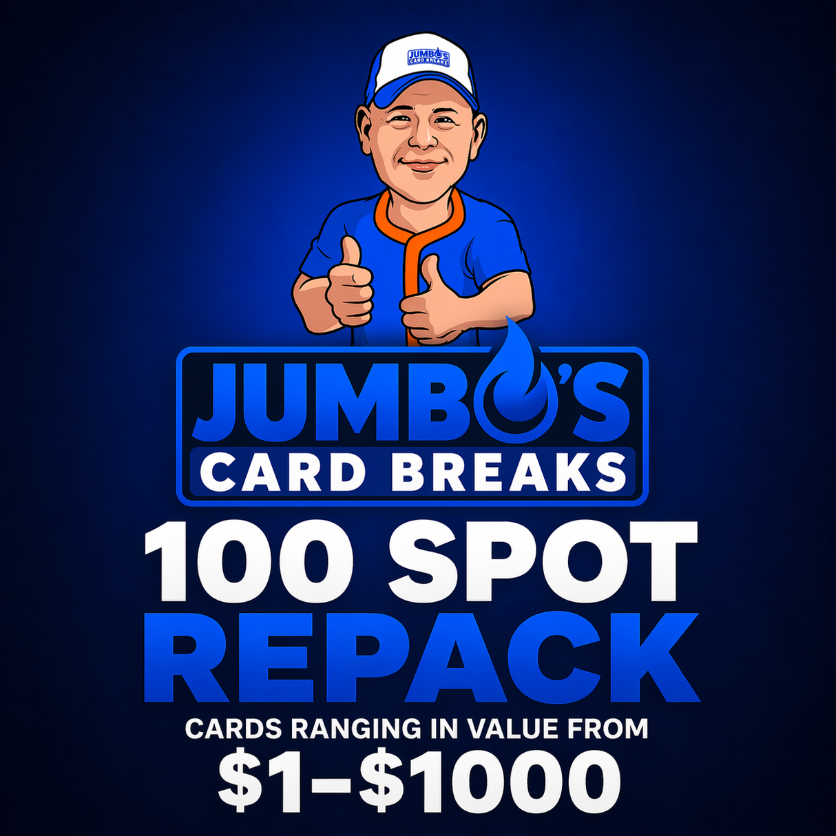 💥 BREAK #11213 - 100 Spot Repack (Cards range in value from $1-$1000)