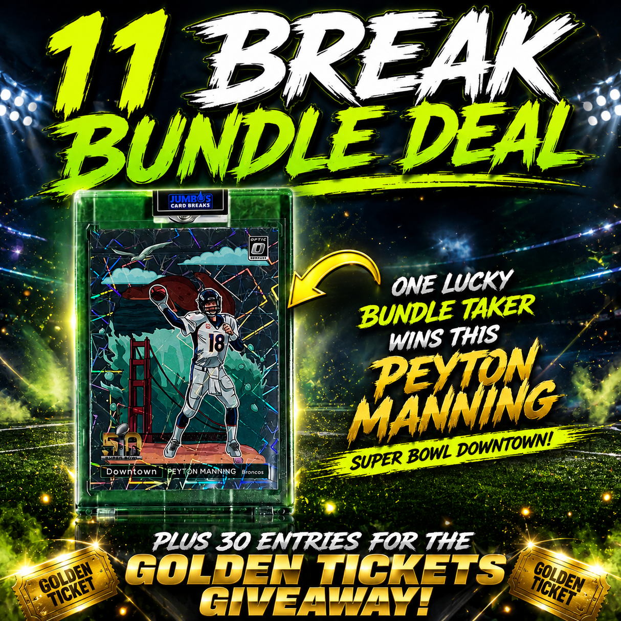 💥 Friday Night 11 Break Bundle Deal! Peyton Manning Downtown randomized between the Bundles!