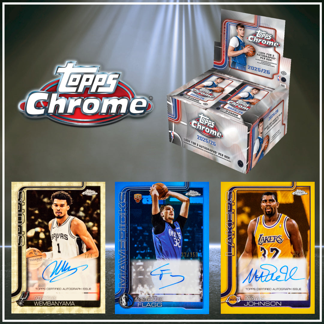 🏀 BREAK #10390 - 25/26 Topps Chrome Jumbo 4 Box Half Case (Pick Your Team)