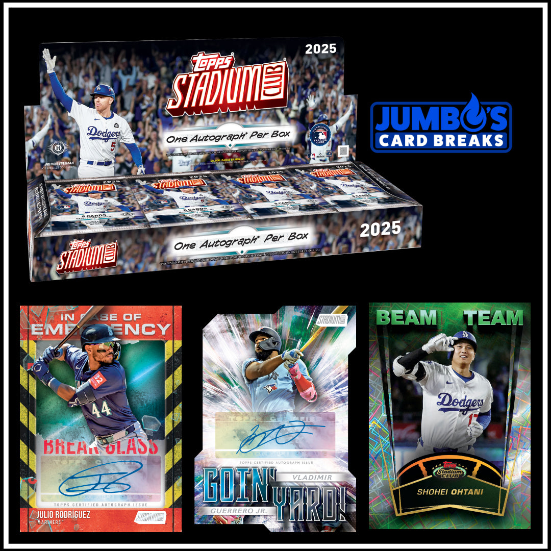 ⚾NEW RELEASE! BREAK #10698 - 2025 Stadium Club Hobby 2 Boxes (Random Team) *** Releases Wednesday 2/18 @ 1pm