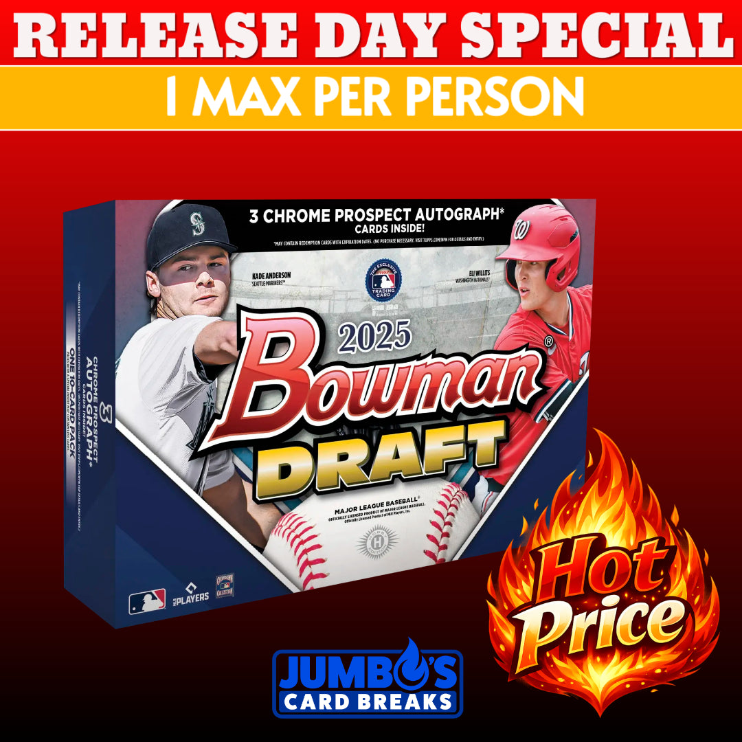 ⚾ REALESE DAY SPECIAL! BREAK #10398 - 2025 Bowman Draft Breakers Delight (Random Team) *** 1 Max Per Person (Copy)