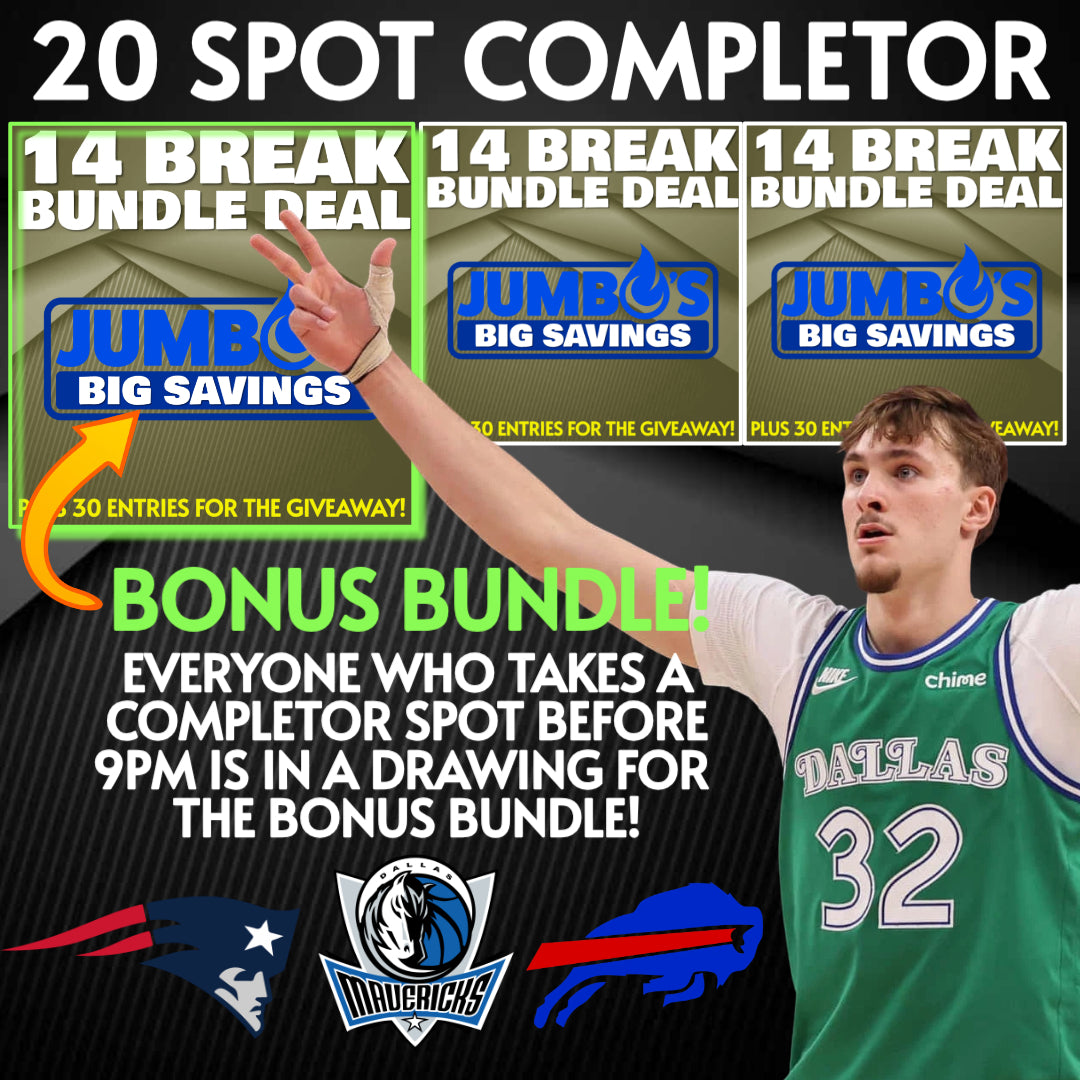 ➡️20 Spot Completor (Mavericks! Patriots! Bills!) *** Plus 15 Entries for the Giveaway! - Buy before 9pm for your change at a free Bundle Deal!