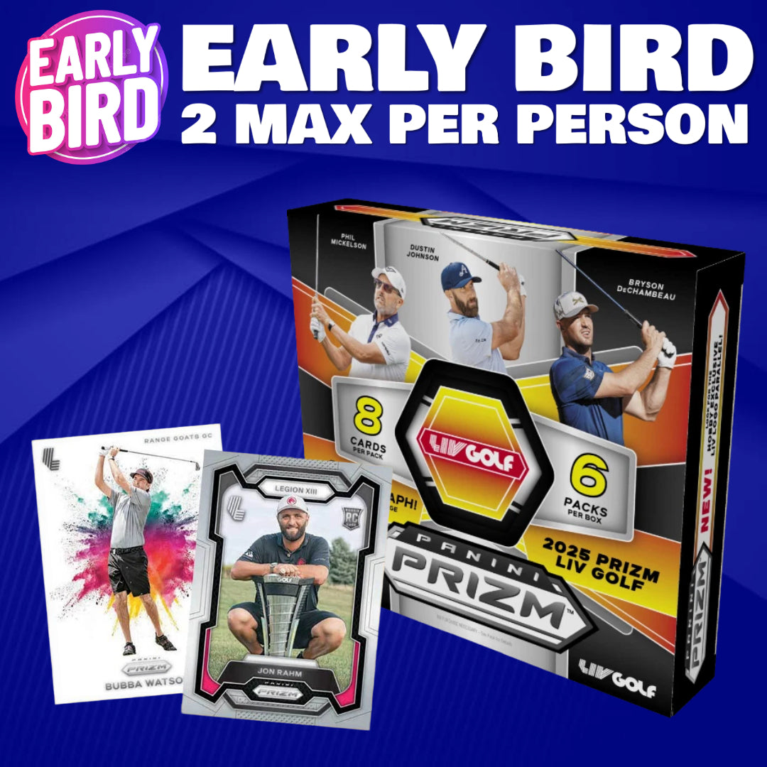 🐥Early Bird! BREAK #10359 - 2025 Prizm LIV Golf Hobby 2 Box (Random Letter) *** 2 Max Per Person