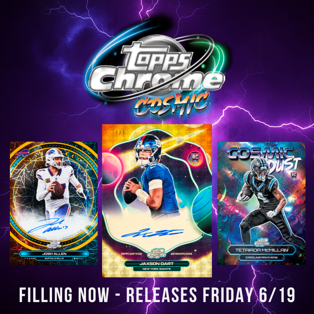 π NEW RELEASE! BREAK #11497 - 2025 Topps Cosmic Chrome Full Case (Pick Your Team) *** Releases Friday 6/19