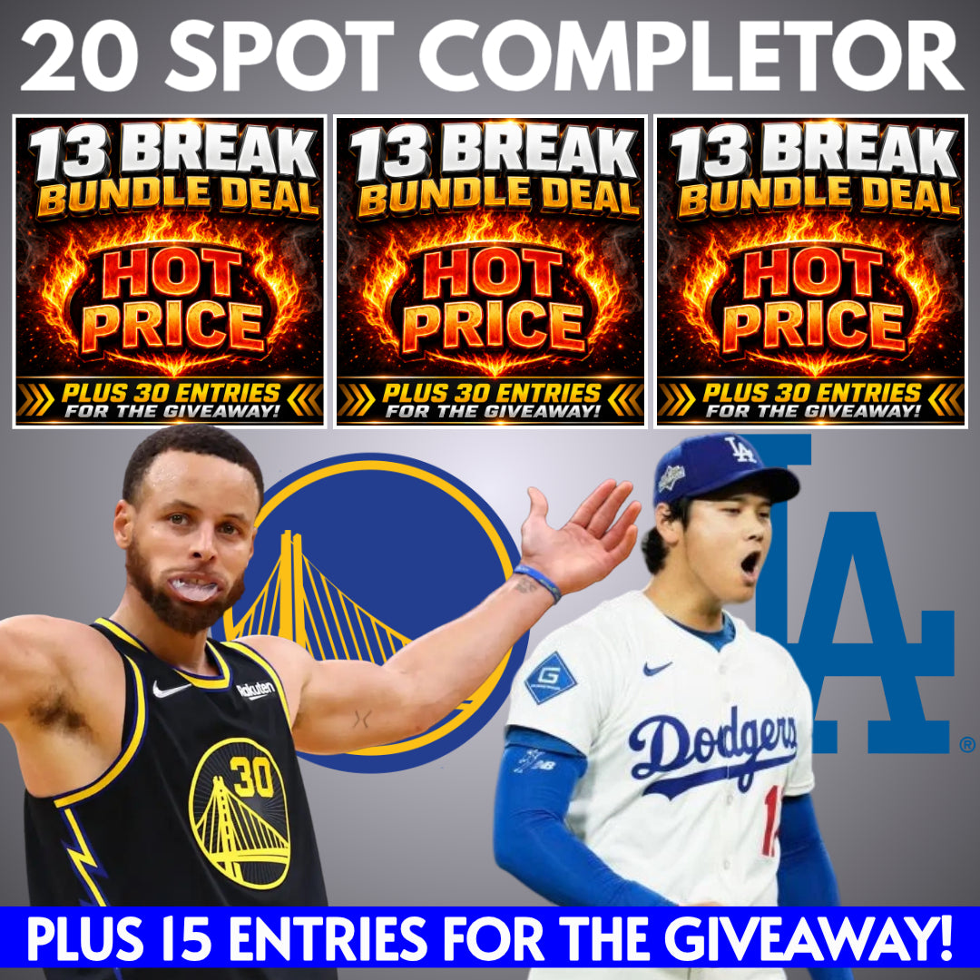 ➡️20 Spot Completor (3 Bundles - Warriors & Dodgers) *** Plus 15 Entries for the Giveaway!