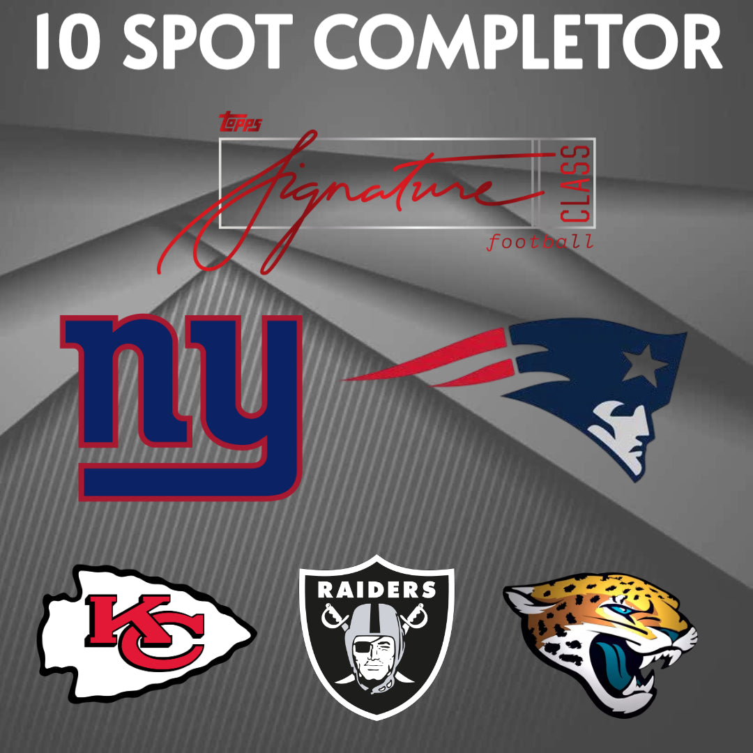 🏈10 Spot Completor for Signature Class Hobby Half Case #11417