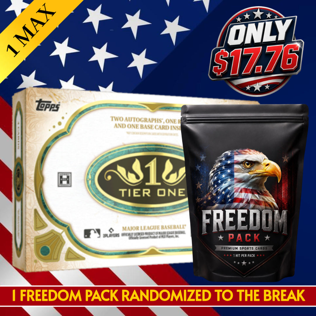 🦅 July 4th Special! BREAK #11607 - 2026 Tier One & 1 Freedom Pack (Random Team) *** 1 MAX PER PERSON