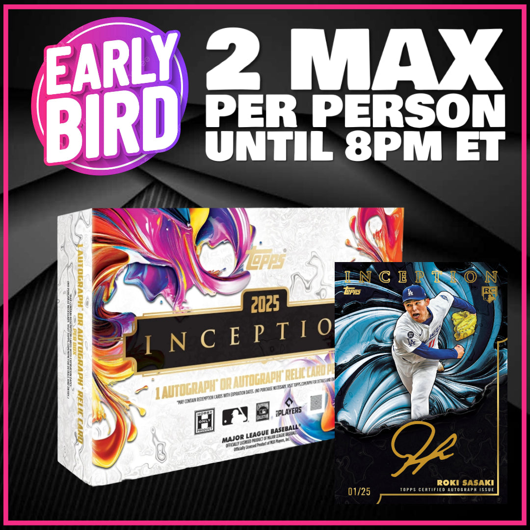 🐥Early Bird! BREAK #11586 - 2025 Topps Inception (Random Team) *** 2 Max Per Person