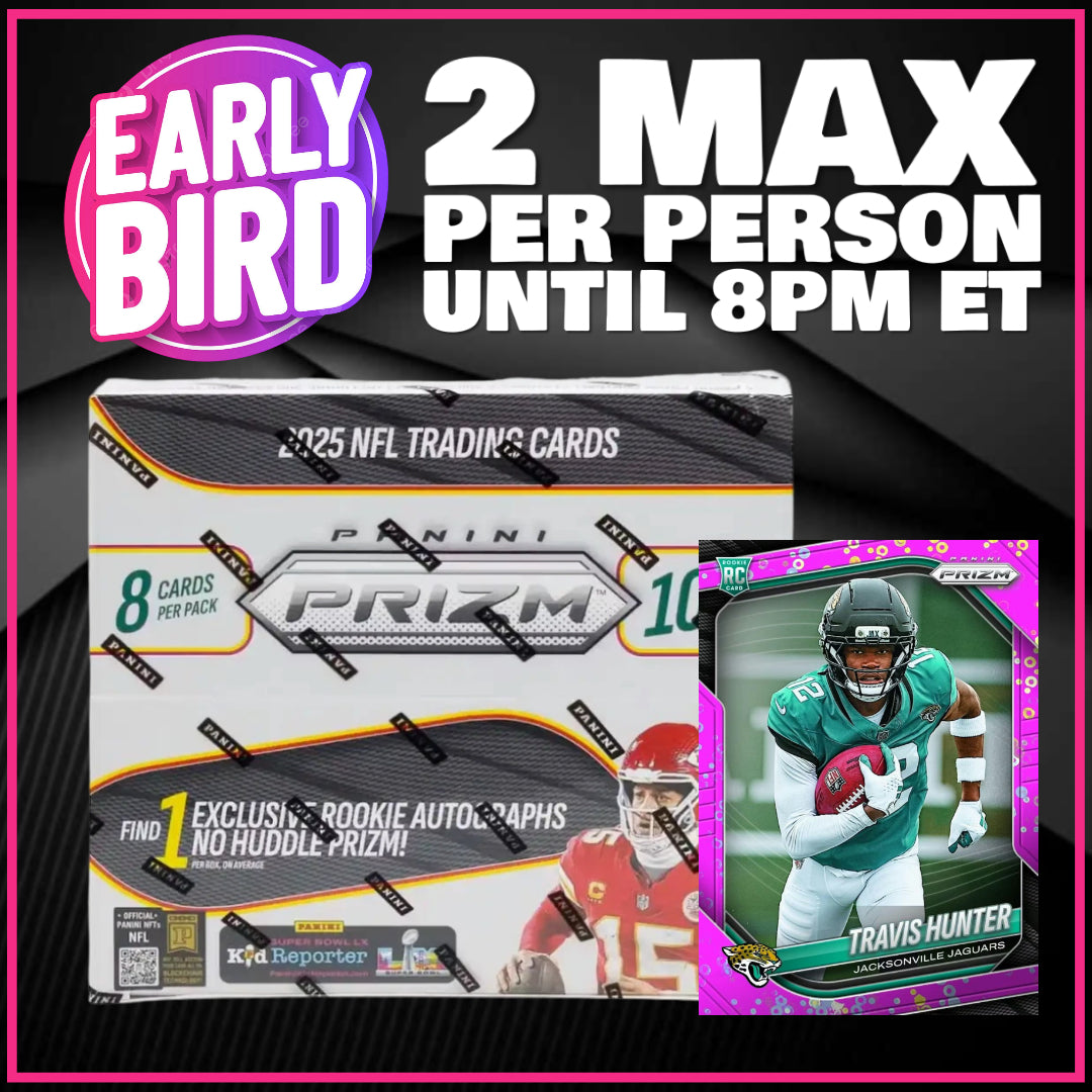 š¤ Early Bird! BREAK #11424 - 2025 Prizm No Huddle (Random Team) *** Max 2 Per Person
