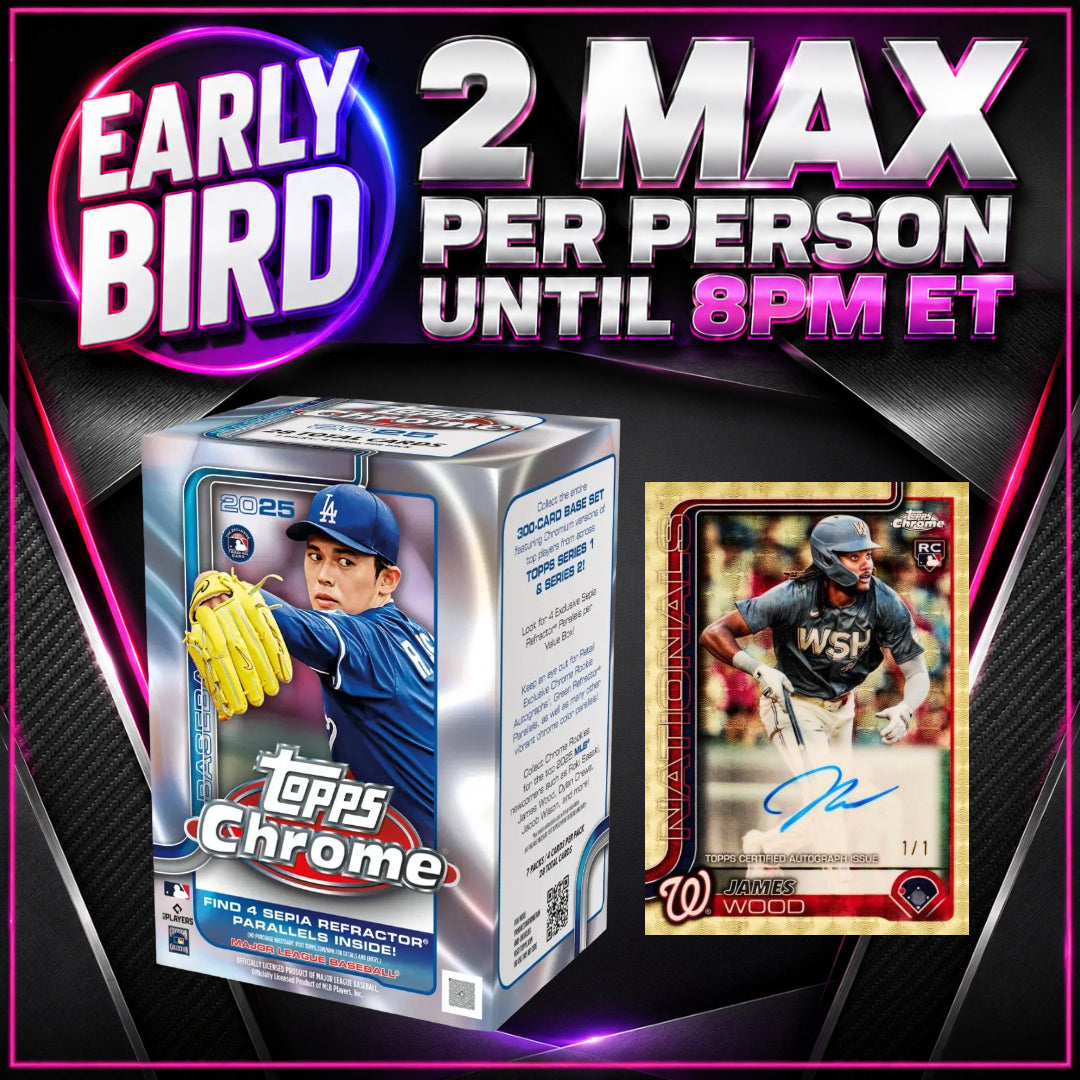 🐥EARLY BIRD! BREAK #11710 - 2025 Topps Chrome MLB Blasters x15 (Random Team)