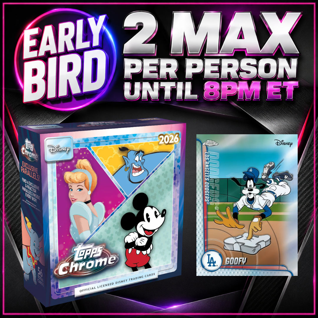 🐤 EARLY BIRD! BREAK #11839 - 2026 Topps Chrome Disney Mega Box x5 (Random Team)