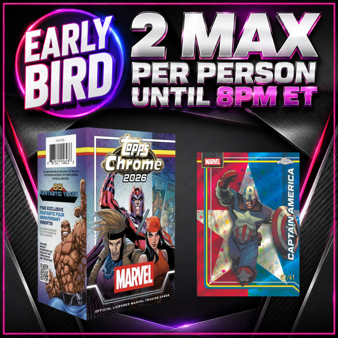 🐥EARLY BIRD! BREAK #11899 - 2026 Topps Chrome Marvel Comics Blasters x5 (Random Letter) *** 2 Max Per Person