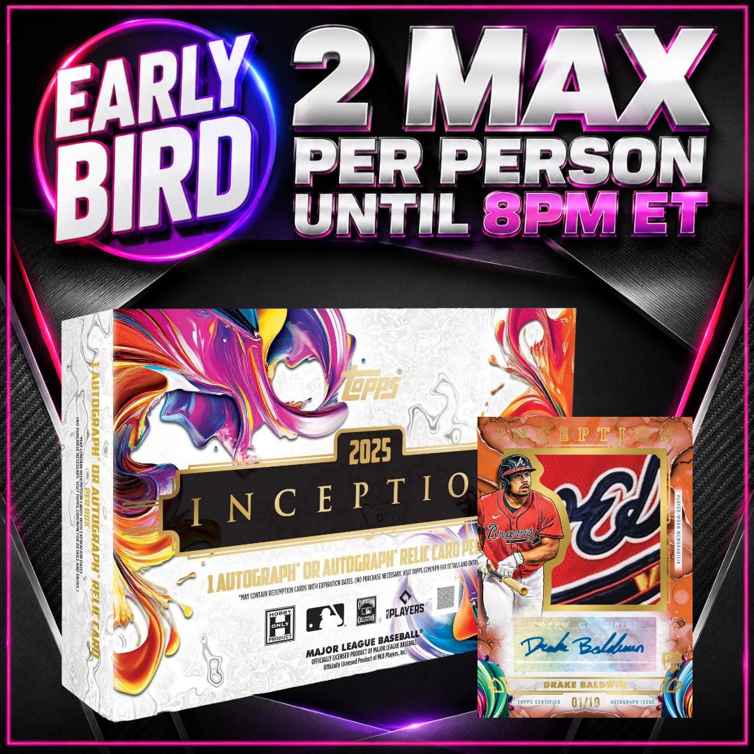 🐥EARLY BIRD! BREAK #11694 - 2025 Topps Inception (Random Team) *** 2 Max Per Person