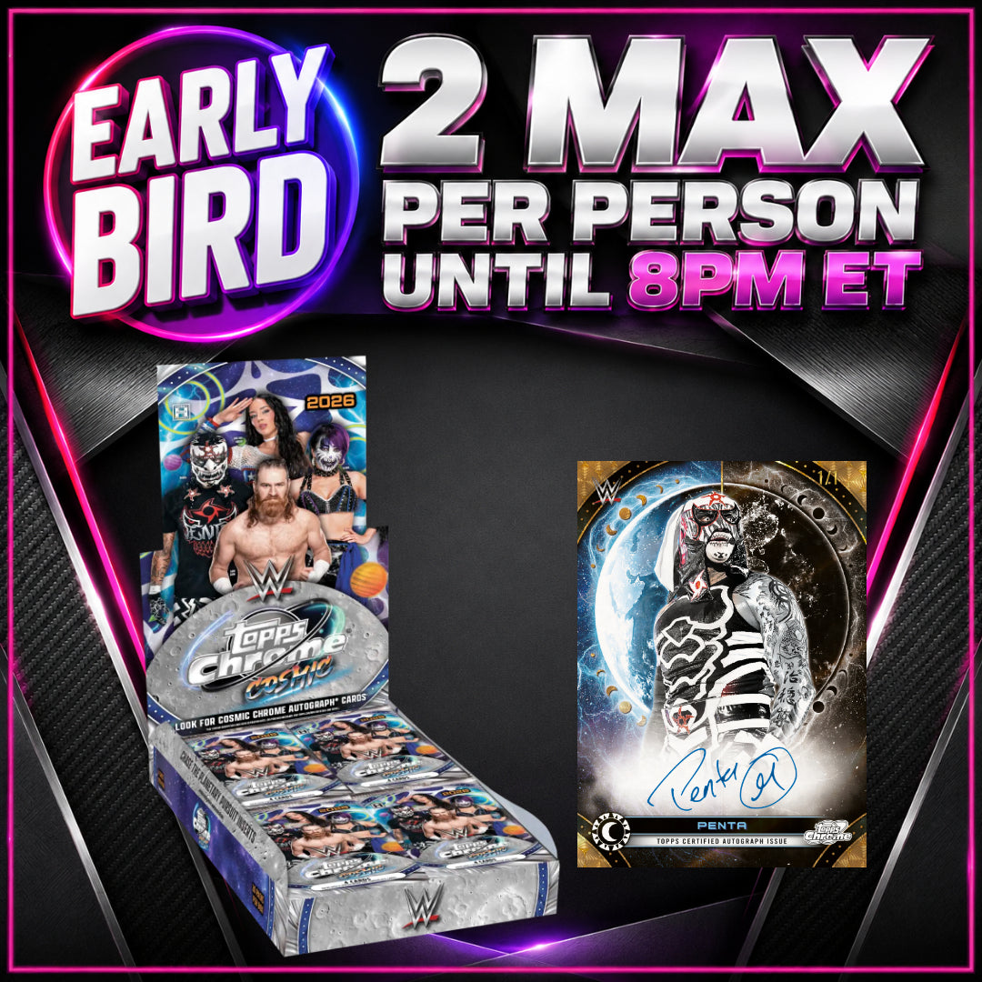 🐥EARLY BIRD! BREAK #11906 - 2026 WWE Cosmic Chrome Hobby (Random Letter) *** 2 Max Per Person