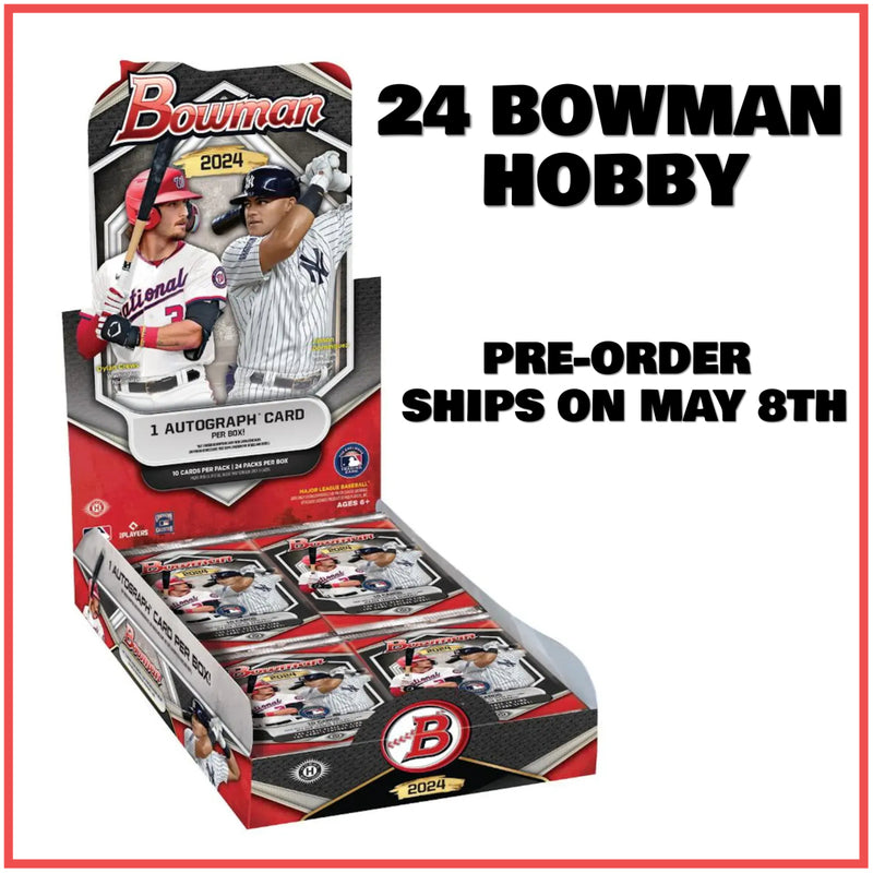 2024 Bowman Hobby 12 Box Case (Pre-sale, ships Wednesday, May 8th)