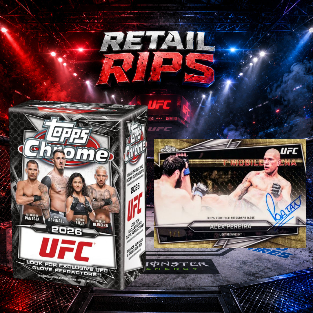 🥊 Retail Rips! BREAK #11685 - 2026 UFC Chrome Blaster 20 Box Half Case (Random Letter)