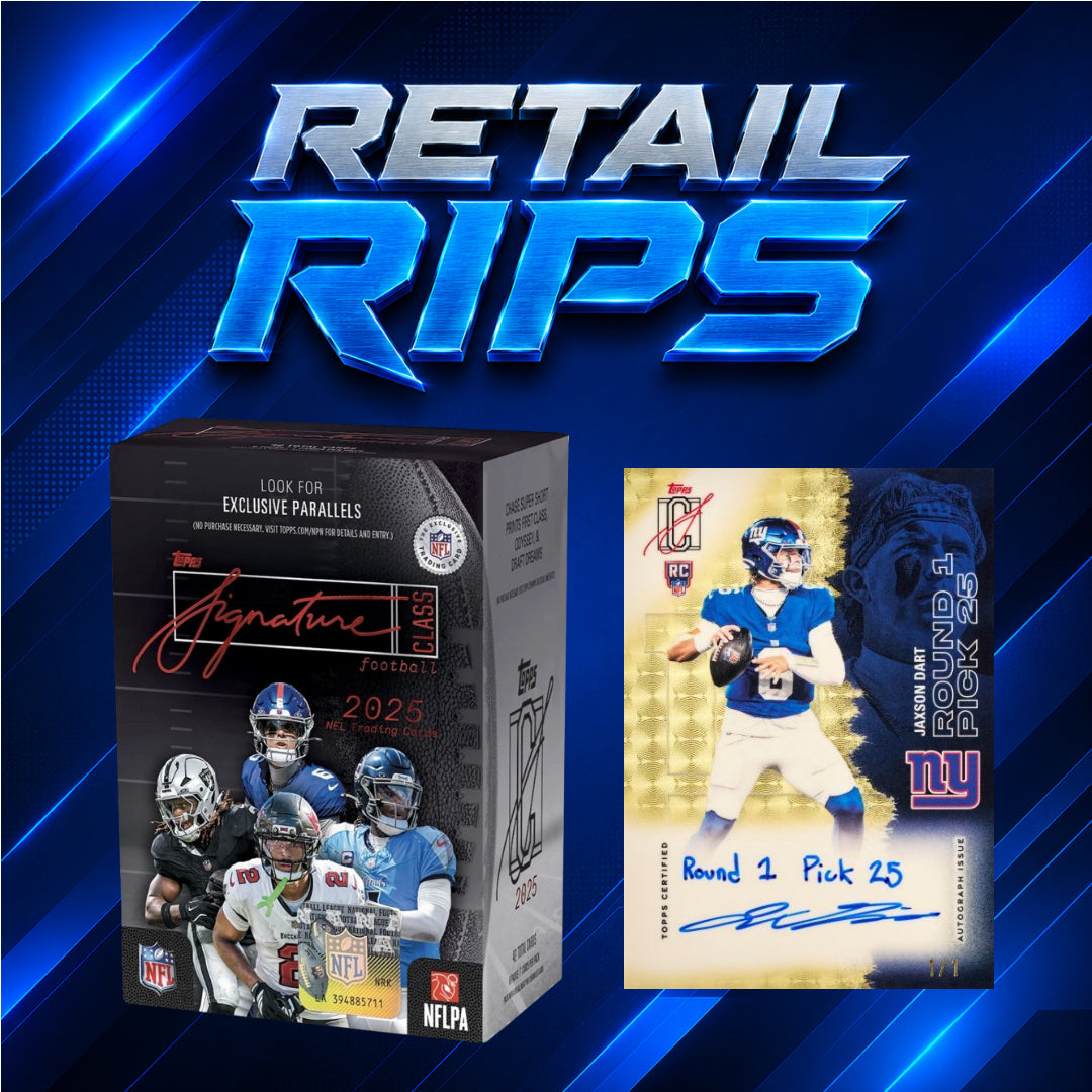 π Retail Rips! BREAK #11690 - 2025 Signature Class Football Blasters 20 Box Half Case (Random Team)
