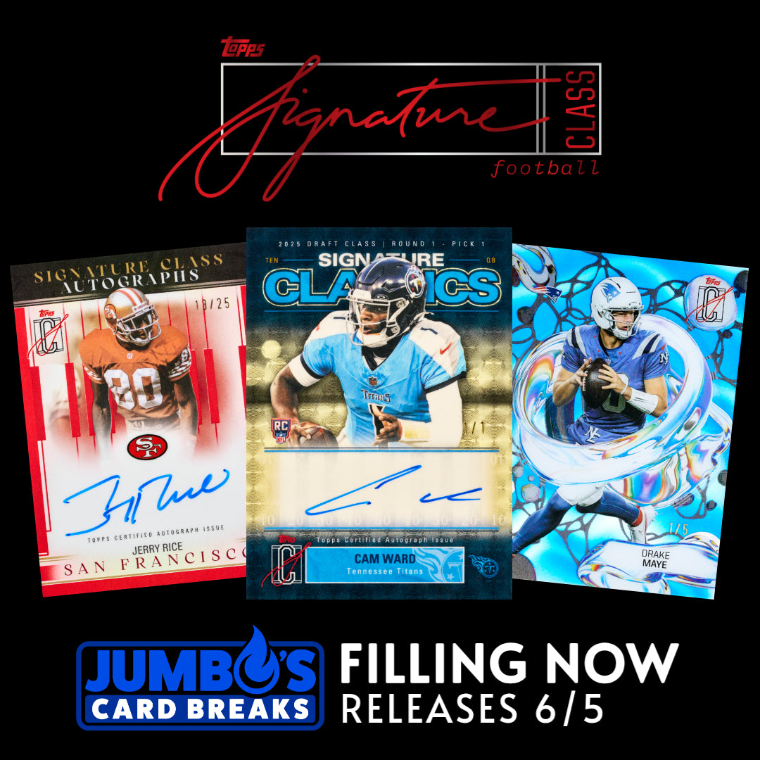 π NEW RELEASE! BREAK #11420 - 2025 Topps Signature Class Jumbo Half Case (Pick Your Team) *** Releases 6/5