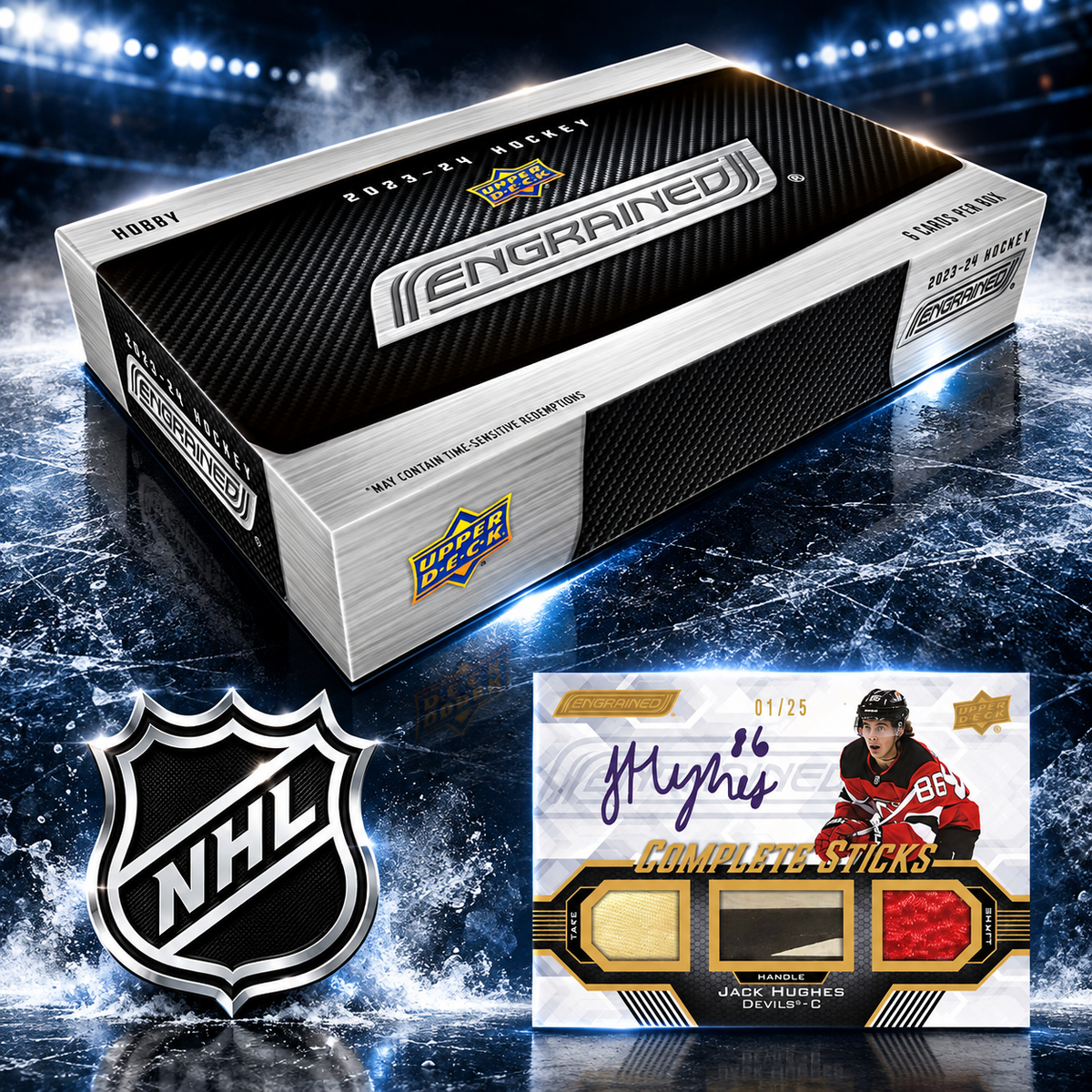 π BREAK #12130 - 2023/2024 Upper Deck Engrained Hockey (Random Team)