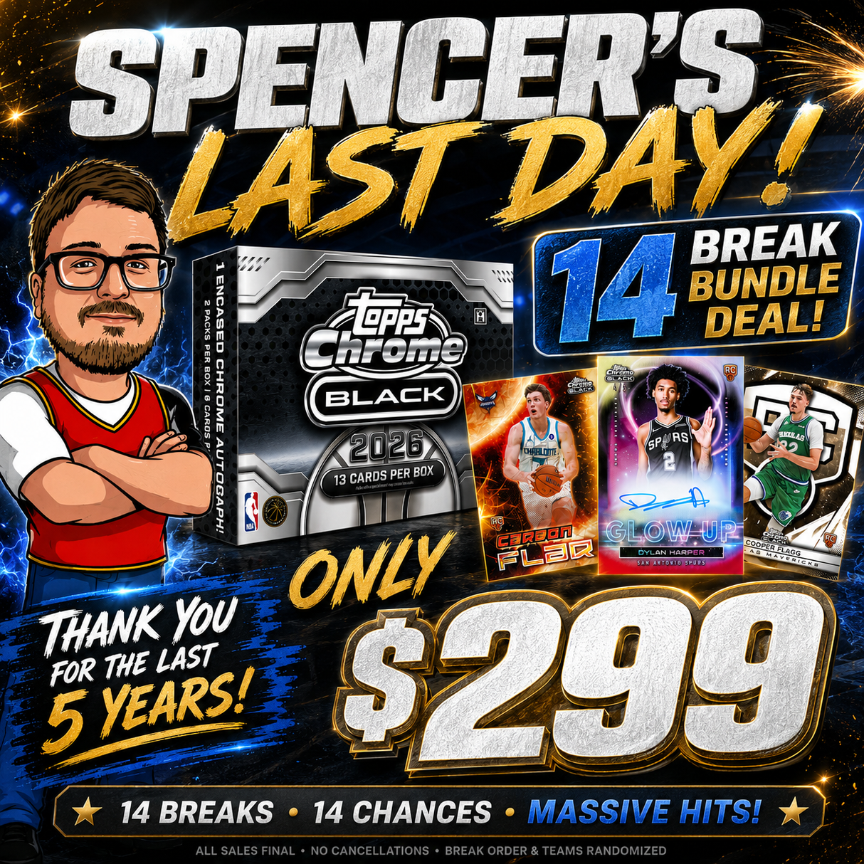 💥Spencer's Last Day Bundle Deal! (14 Breaks for ONLY $299!)