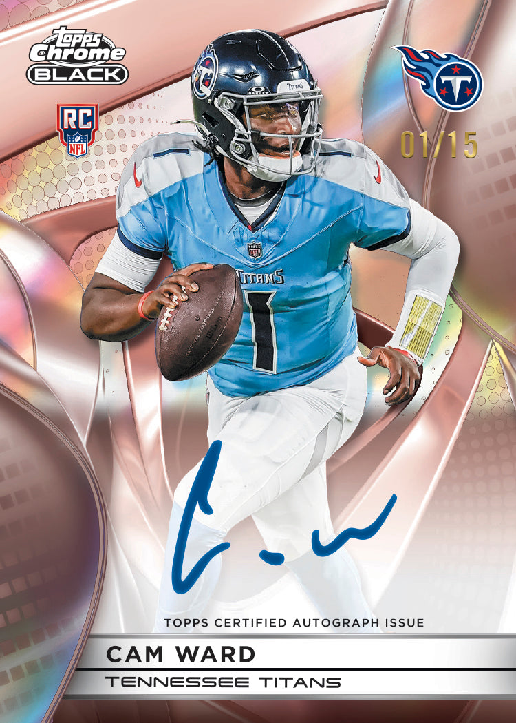 🏈 NEW RELEASE! BREAK #11664 - 2025 Topps Chrome Black Full Case (Pick Your Team) *** Releases Friday 7/10