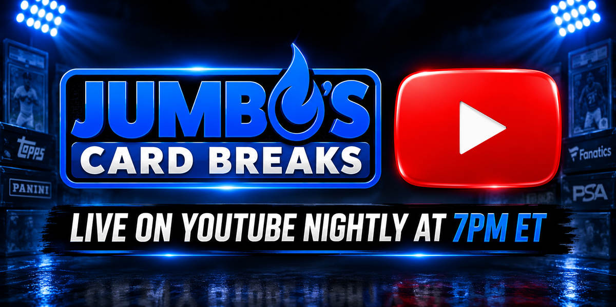 Jumbo’s Card Breaks live nightly at 7PM ET