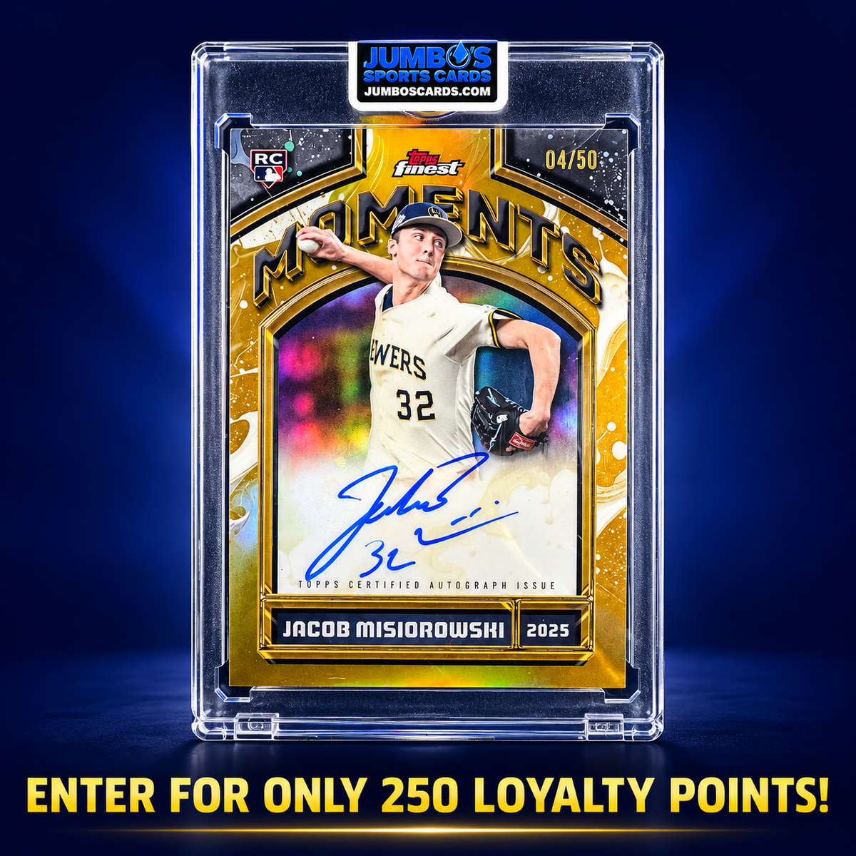 ⚾ Jacob Misiorowski Topps Finest Gold Auto /50 Giveaway! (250 Points to Enter!) - DRAWING IS OCTOBER 21ST