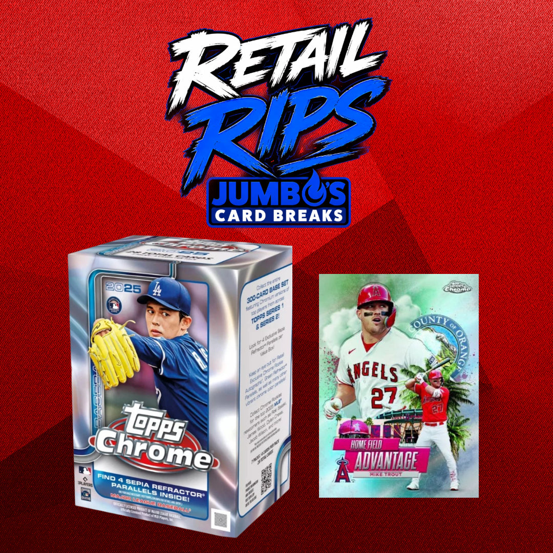 ⭐ RETAIL RIPS! BREAK #11451 - 2025 Topps Chrome Baseball Blaster Box x5 (Random Team)