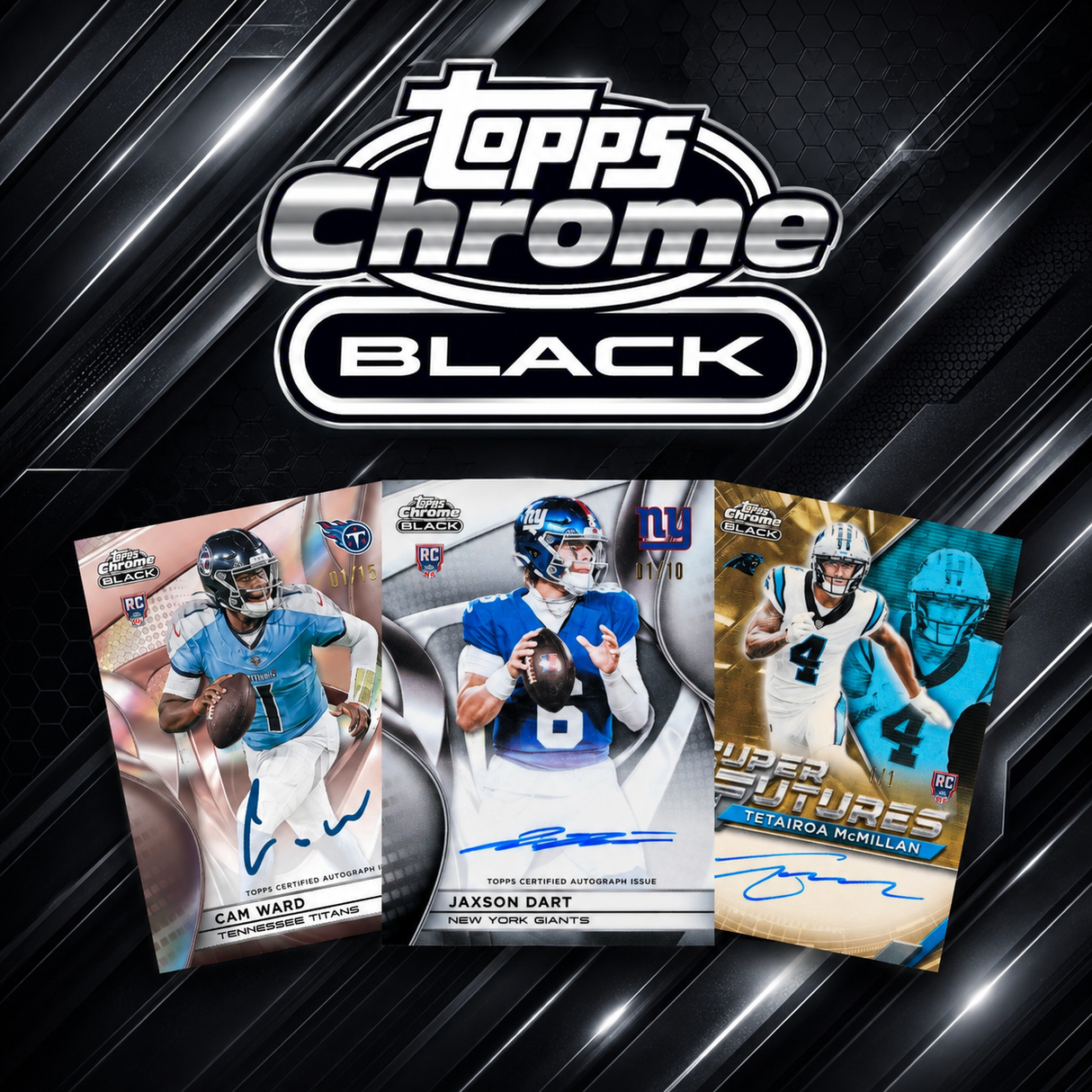 🏈 BREAK #11932 - 2025 Topps Chrome Black (Random Team)