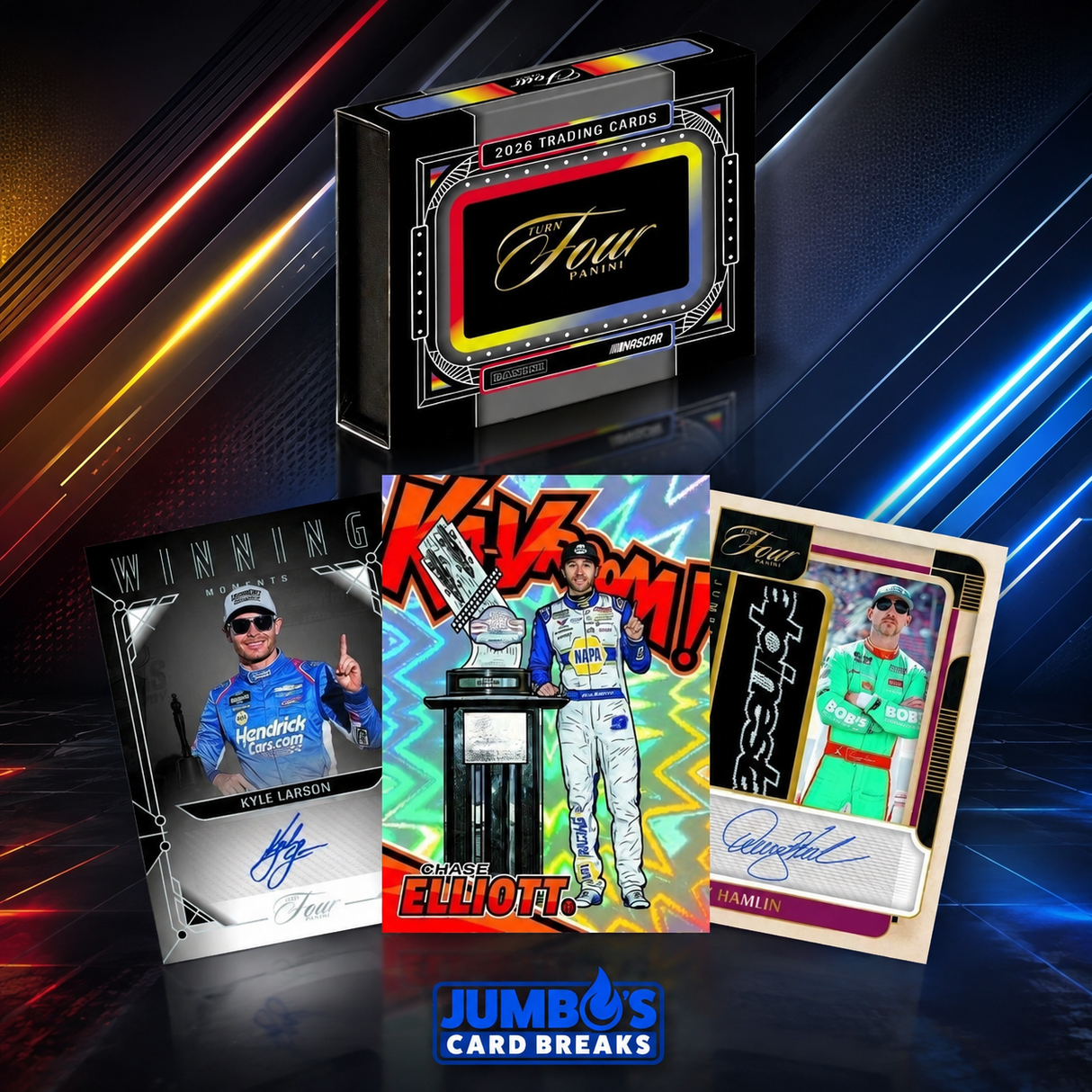 🏁 NEW RELEASE! BREAK #11920 - 2026 Panini Turn Four Racing 2 Box (Random Letter)