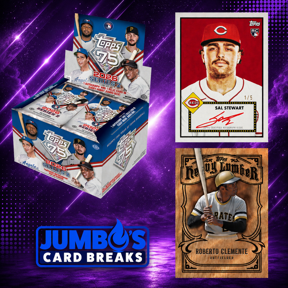⚾ BREAK #11701 - 2026 Topps Series 2 Jumbo (Random Team)
