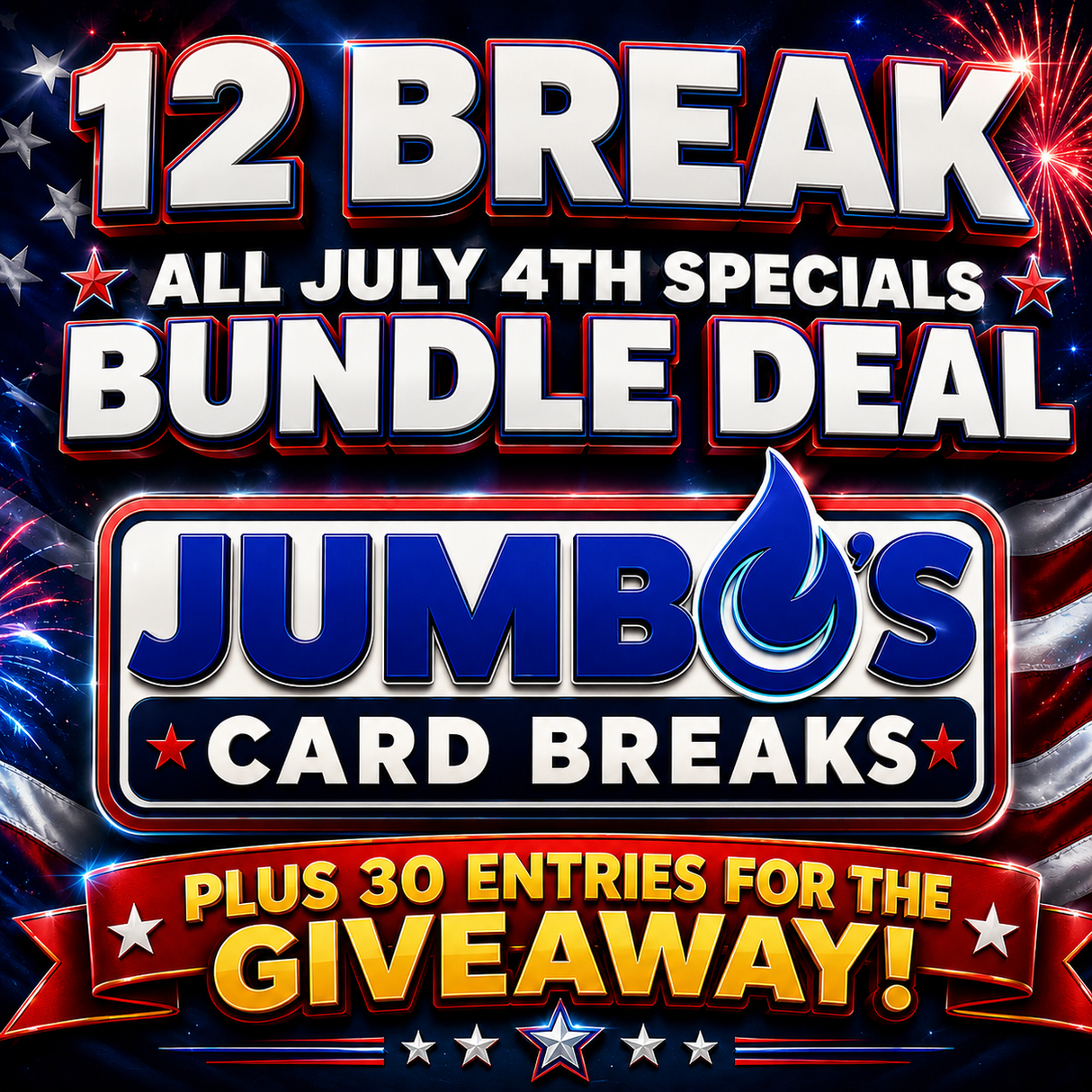 💥12 Break Bundle Deal! *** Plus 30 Entries for the Giveaway!