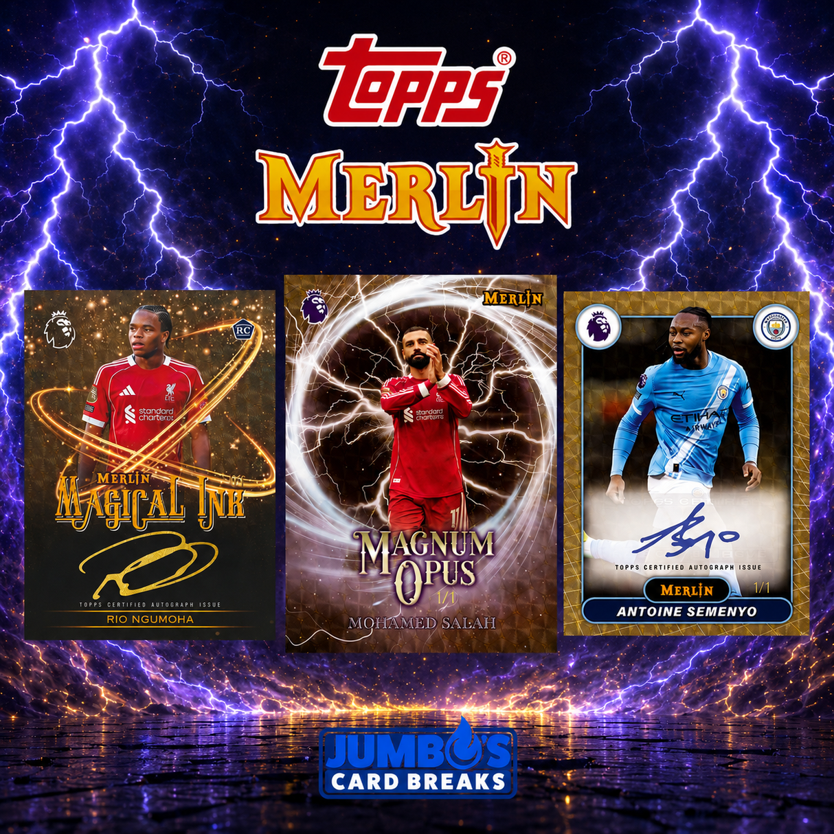 ⚽ NEW RELEASE! BREAK #11471 - 2026 Topps Merlin Premier League Hobby (Random Letter)