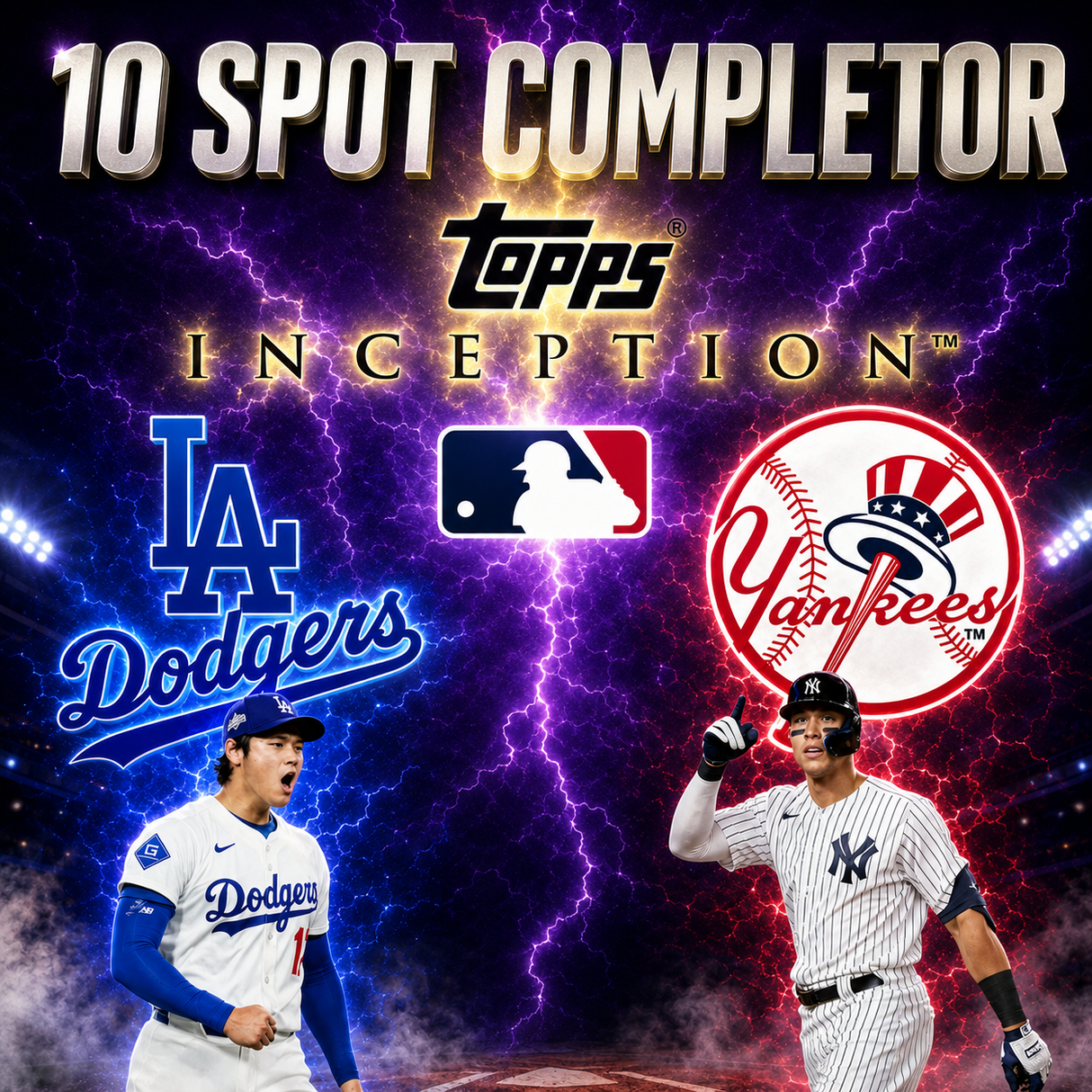 ➡️10 Spot Incpetion Completor (Dodgers & Yankees in Inception!) *** Plus 15 Entries for the Giveaway!