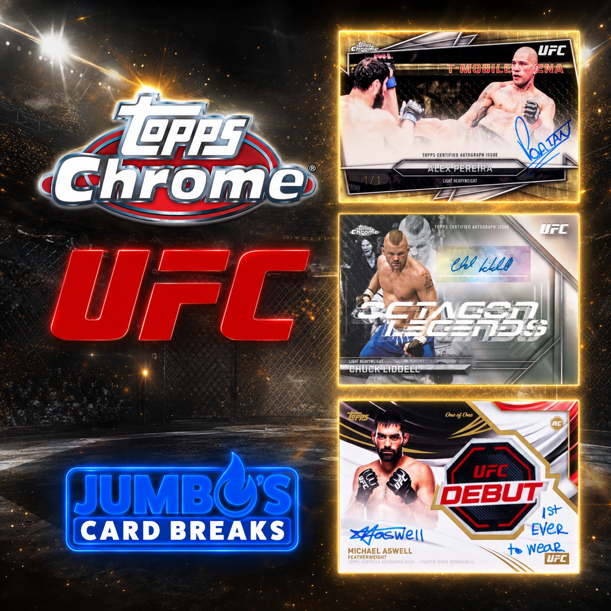 🥊 BREAK #11412 - 2026 Topps Chrome UFC Hobby Half Case (Random Weightclass)