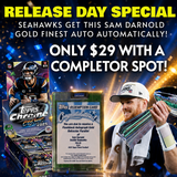 🏈 Release Day Special! BREAK #11514 - 2025 Topps Cosmic Chrome (Random Team) *** Seahawks get this Sam Darnold Gold Auto Redemption /50 Automatically! Only $29 with a Completor Spot!