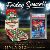 ⚾ Friday Special! BREAK #11438 - 2025 Topps Chrome Platinum Anniversary Hobby (Random Team) *** Royals get this Bobby Witt Jr PSA/DNA Certified Auto Automatically! Only $12 with a $50 Order!