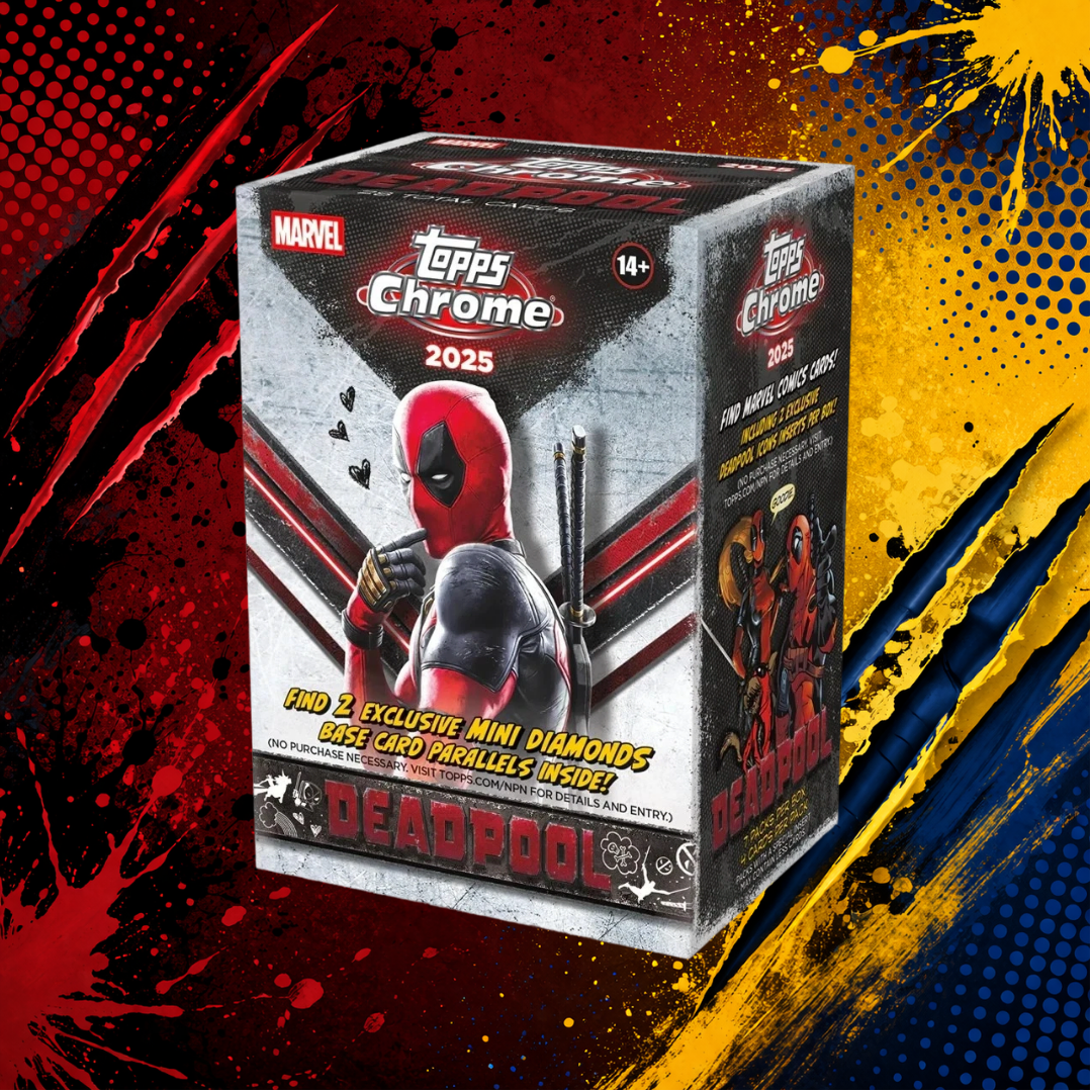 2025 Topps Chrome Deadpool Blaster Box - Releases April 1st