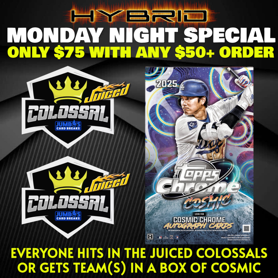 ⭐Monday Night Special! BREAK #10267 - Double Juiced Colossals & Cosmic Hobby (Random Team/Hit) *** SEE DESCRIPTION - Only $75 with any $50+ Order