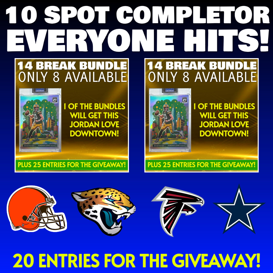 💥10 Spot Completor (Everyone Hits!) *** Plus 20 Entries for the Giveaway!