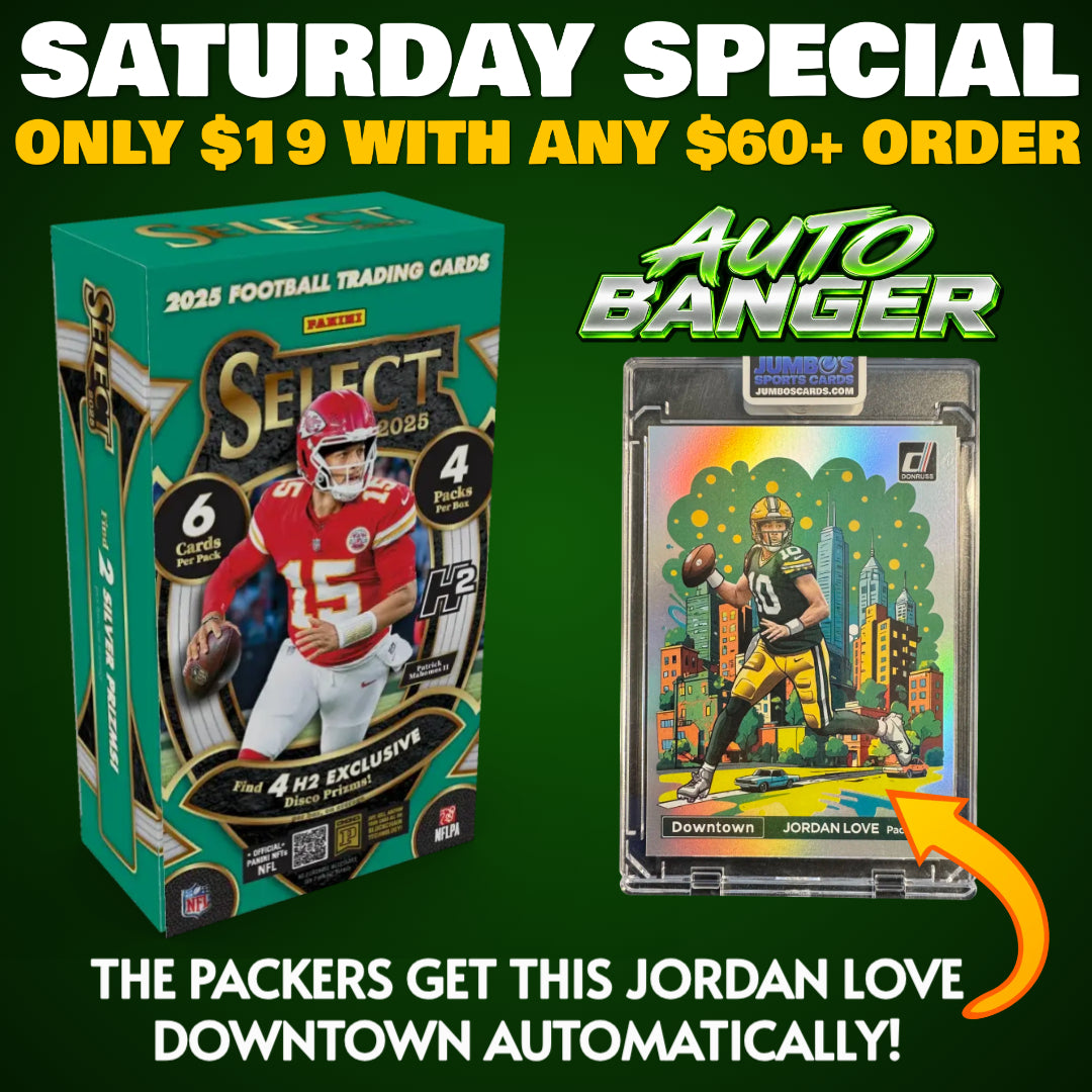⭐Saturday Special! BREAK #12023 - 2025 Select H2 (Random Team) *** The Packers get this Jordan Love Downtown Automatically💯!   --- ONLY $19 WITH ANY $60+ ORDER!