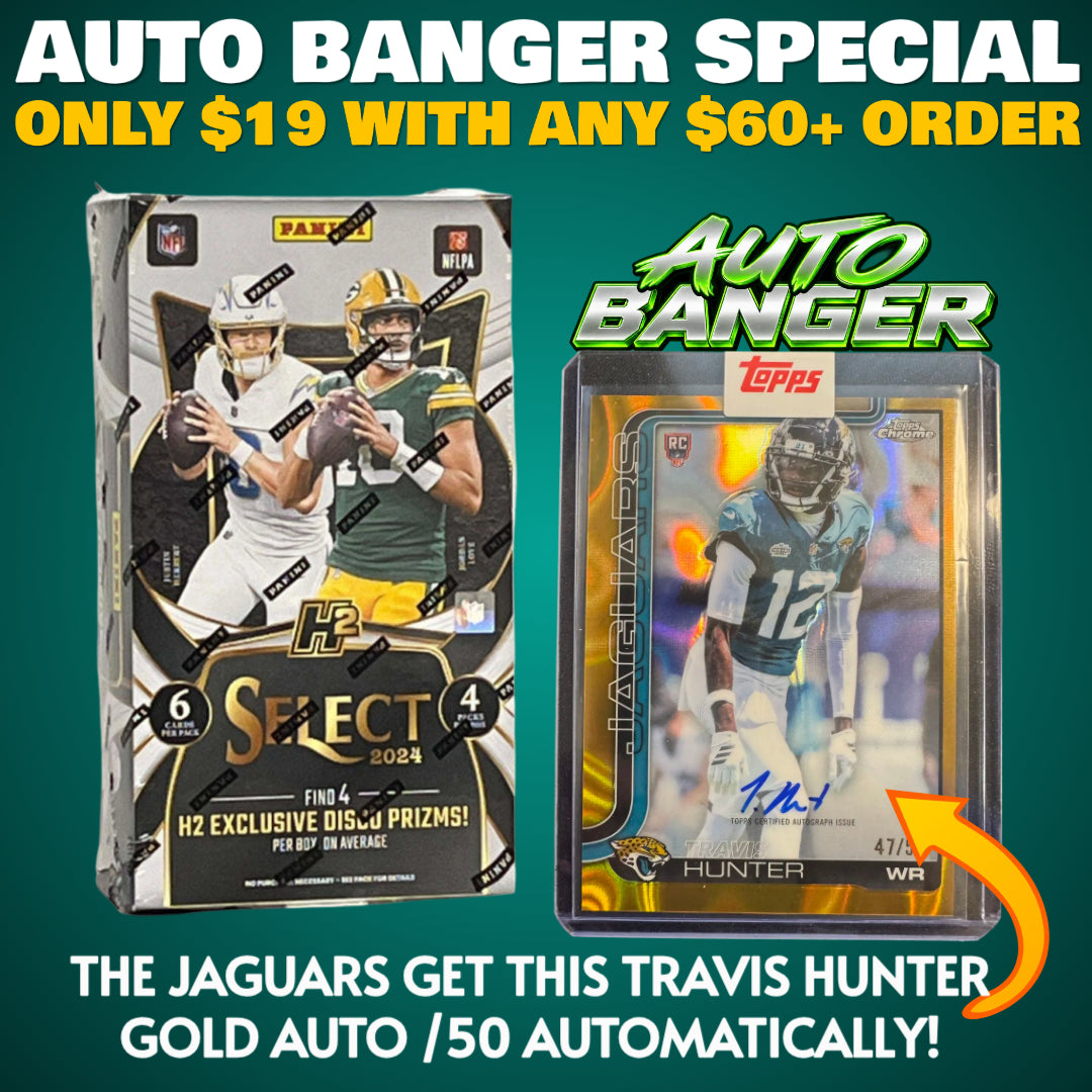 ⭐Auto Banger Special! BREAK #12032 - 2024 Select H2 (Random Team) *** The Jaguars get this Travis Hunter Gold Auto /50 Automatically!💯 --- Only $19 with any $60+ Order!