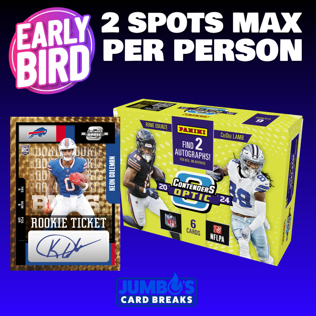 🐥Early Bird! BREAK #9971 - 2024 Contenders Optic (Random Team) *** 2 Max Per Person