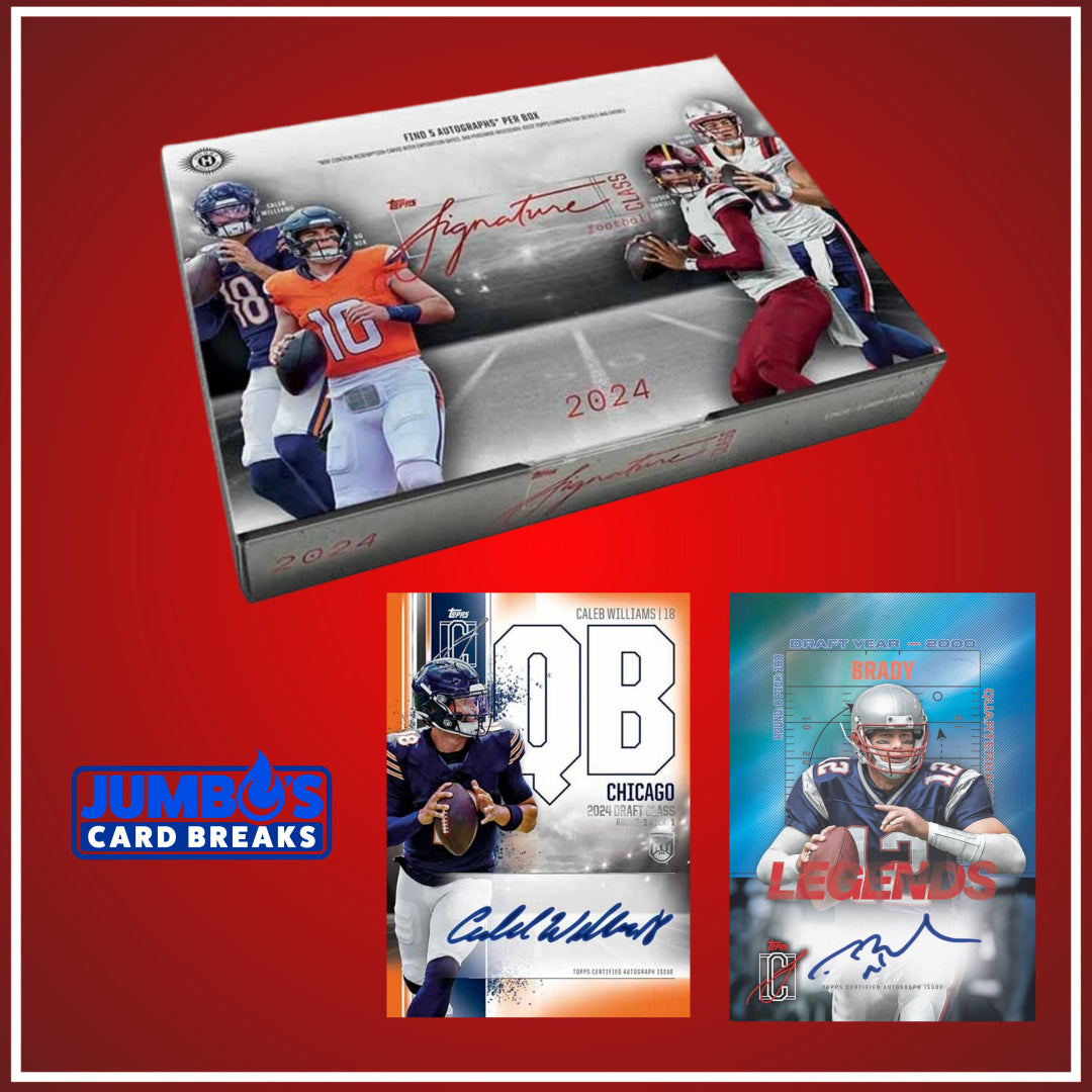 🏈 NEW RELEASE! BREAK #8630 - 2024 Signature Class Hobby (Random Team) *** FIVE AUTOS! Releases Friday 5/16