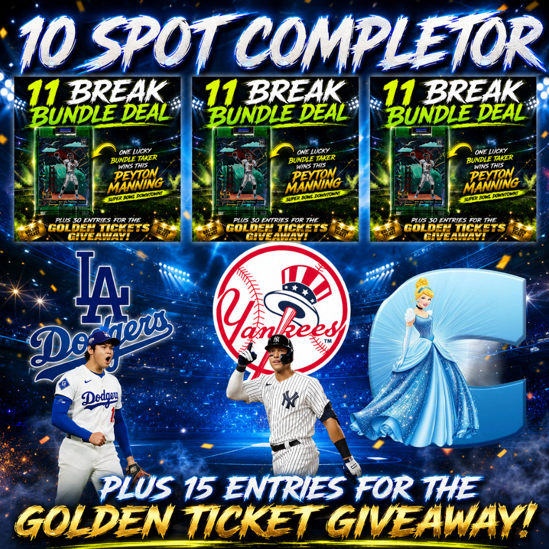 ➡️10 Spot Completor (3 Bundles, Yankees, Dodgers, C Spot) *** Plus 15 Entries for the Giveaway!