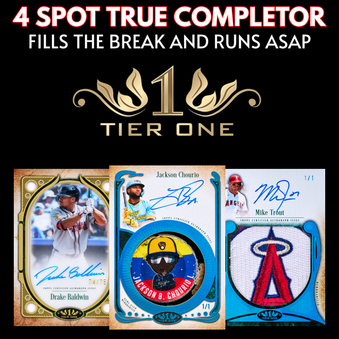 ➡️4 Spot Tie One Full Case Completor for #11544 (Fills the break and runs ASAP!) *** Plus 15 Entries for the Giveaway!
