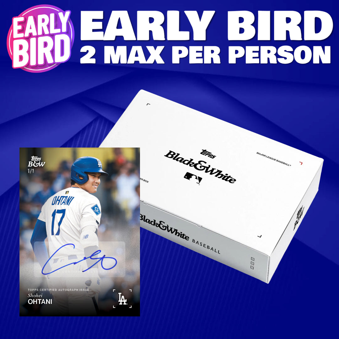 🐥Early Bird! BREAK #10355 - 2025 Topps Black & White Hobby (Random Team) *** 2 Max Per Person